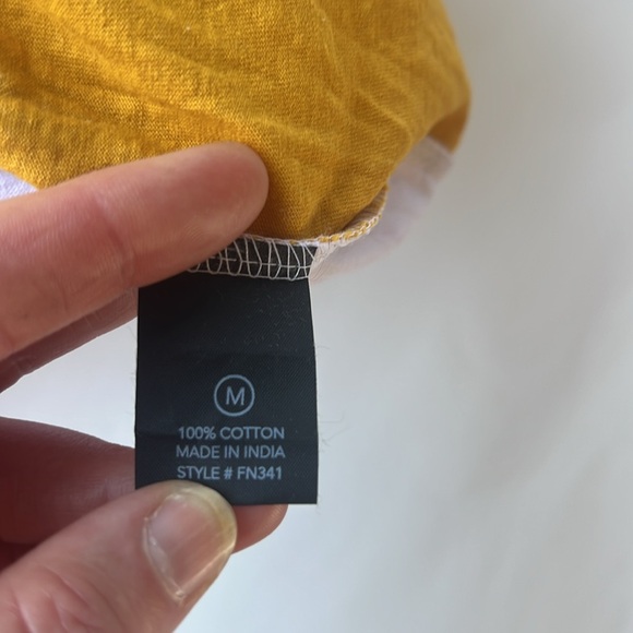 NOVA MEN Short Sleeve White, Black, Gold Color Block Top- In Nothing We Trust - Picture 4 of 4